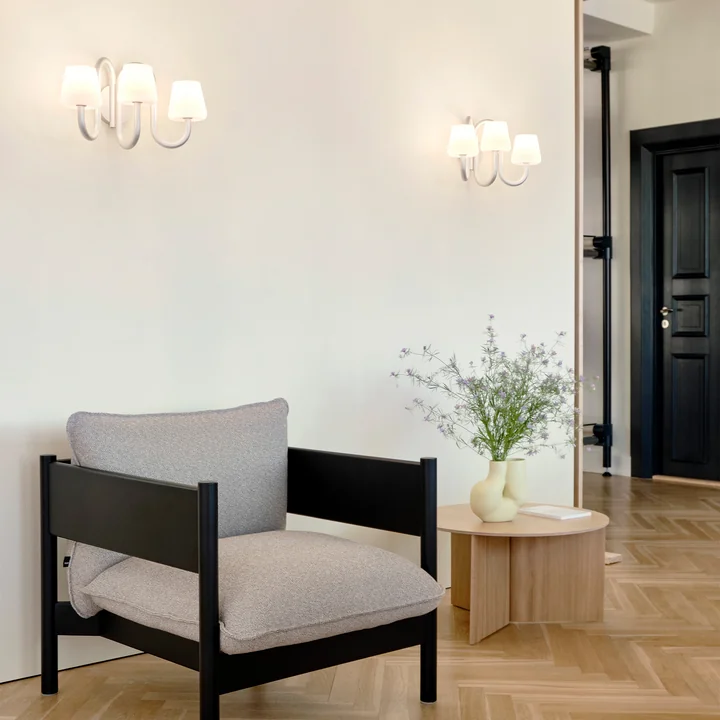 HAY - Apollo Sconce, white opal glass