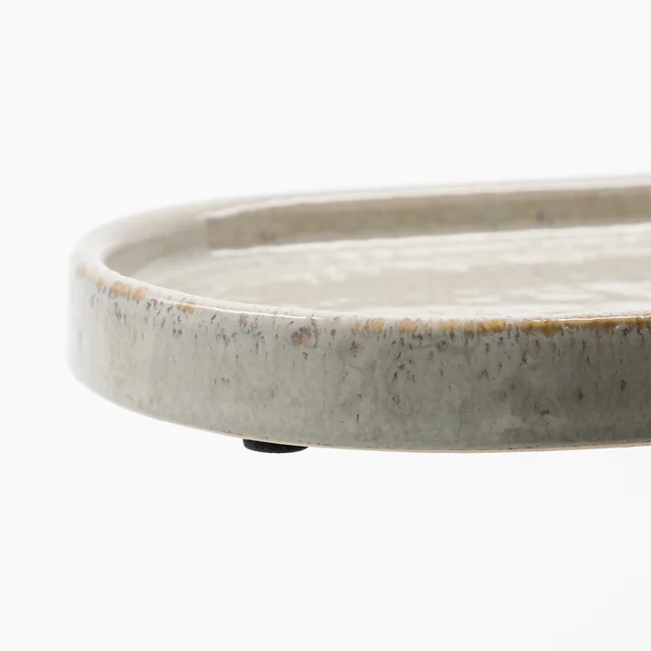 Meraki - Datura Tray, 20 x 1 2. 5 cm, shellish gray