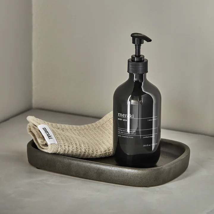 Meraki - Datura Tray, 2 4. 5 x 1 6. 5 cm, dark gray