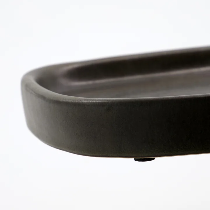 Meraki - Datura Tray, 2 4. 5 x 1 6. 5 cm, dark gray