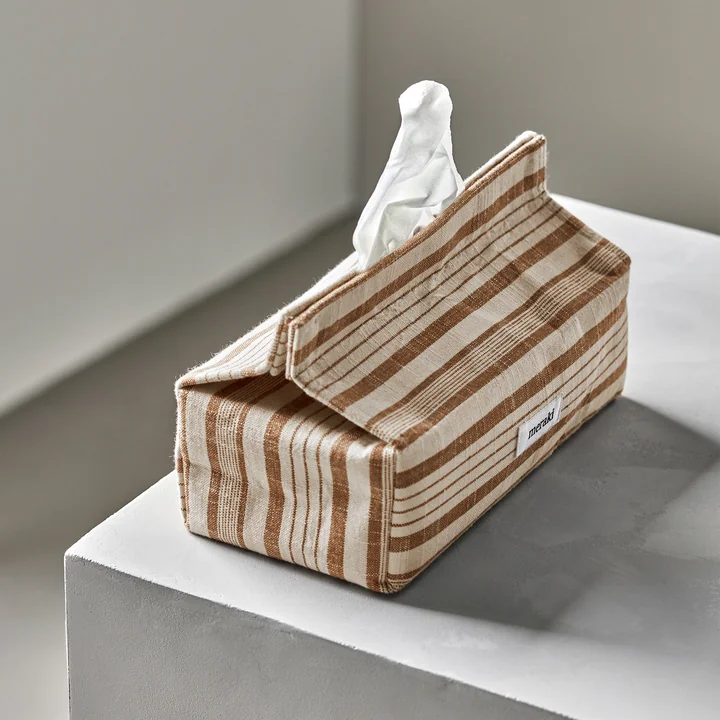 Meraki - Tissue Handkerchief box, 24 x 1 2. 5 x 13 cm, terracotta