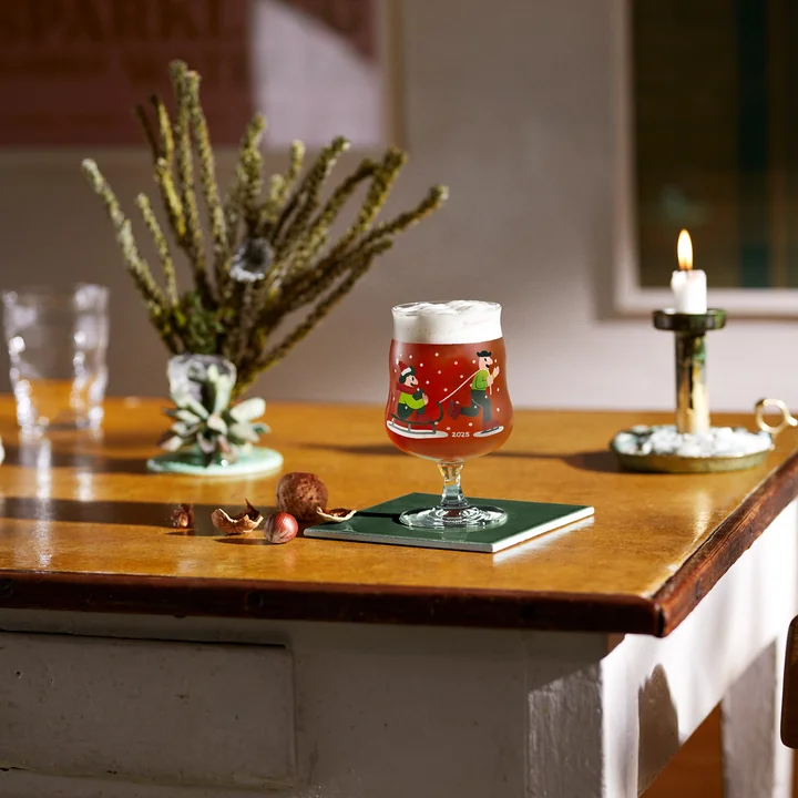 Holmegaard - Mikkeller universal Christmas beer glass 2025, 40 cl