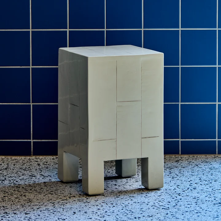 House Doctor - Brick Side table, H 50.5 cm, sand