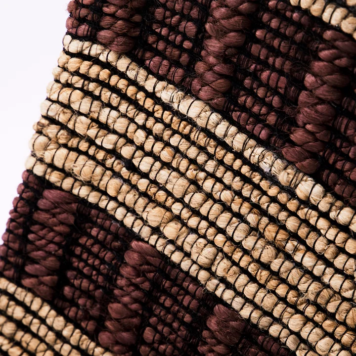 House Doctor - Block Rug, nature / brown