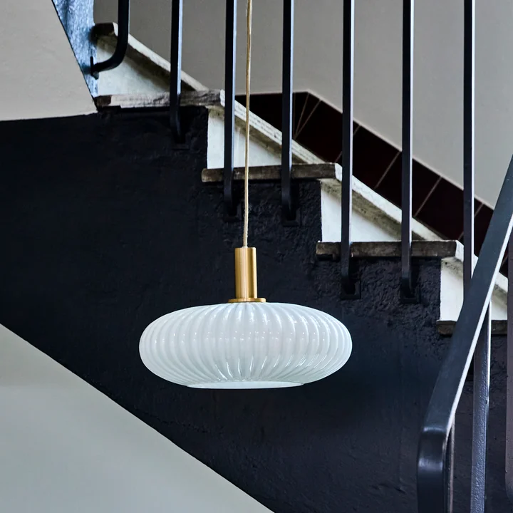 House Doctor - Fort Pendant light, antique brass finish / off-white