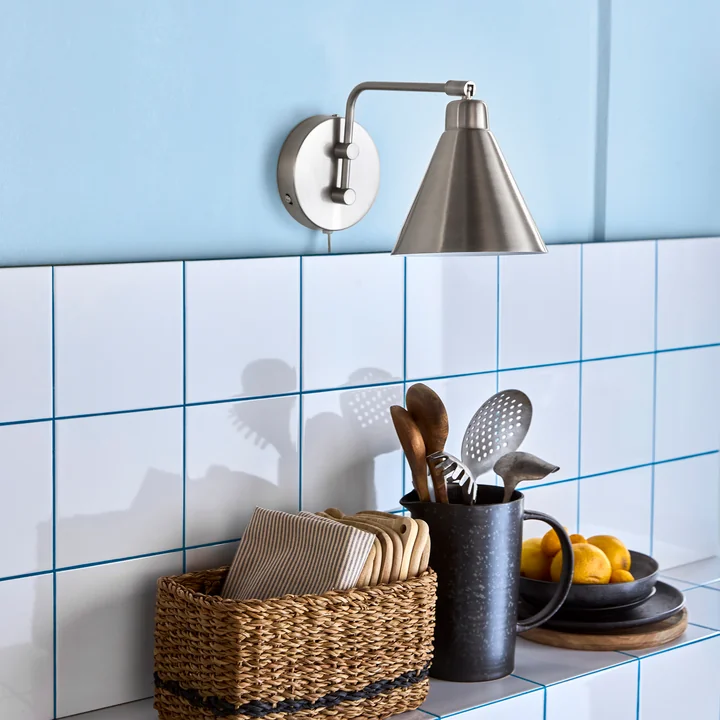 House Doctor - Game Wall light, L 30 cm, brushed silver finish