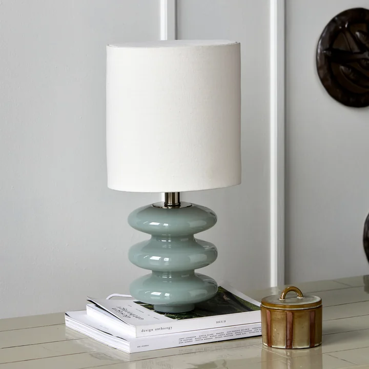 House Doctor - Step Table lamp, S, light blue / off-white