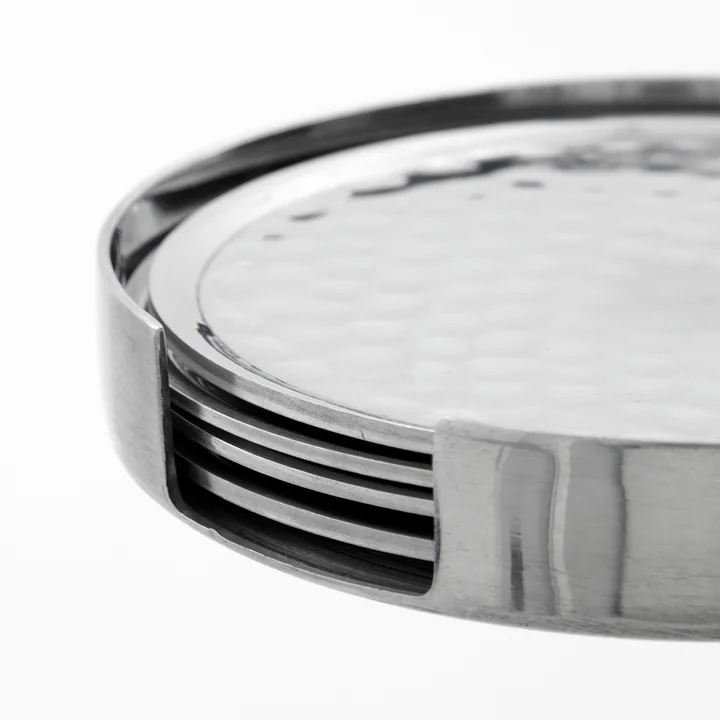 House Doctor - Coaster Glass coaster, silver-finish