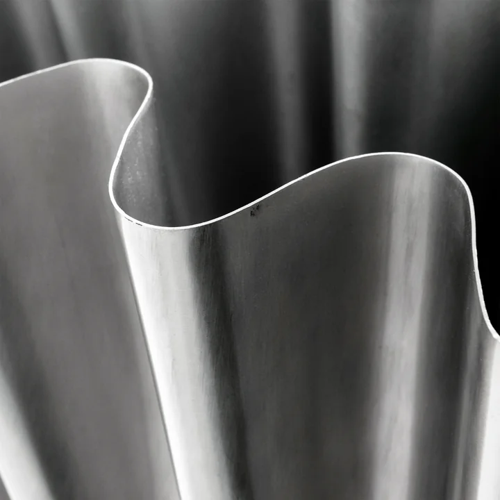 House Doctor - Flood Vase, H 30 cm, brushed silver finish