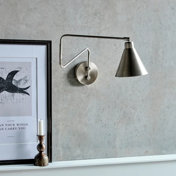 House Doctor - Game Wall light, L 76 cm, brushed silver finish