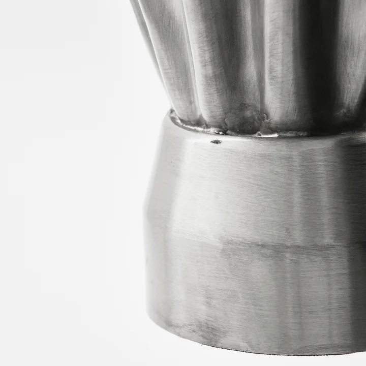 House Doctor - Flood Vase, Ø 23 x H 33 cm, brushed silver finish