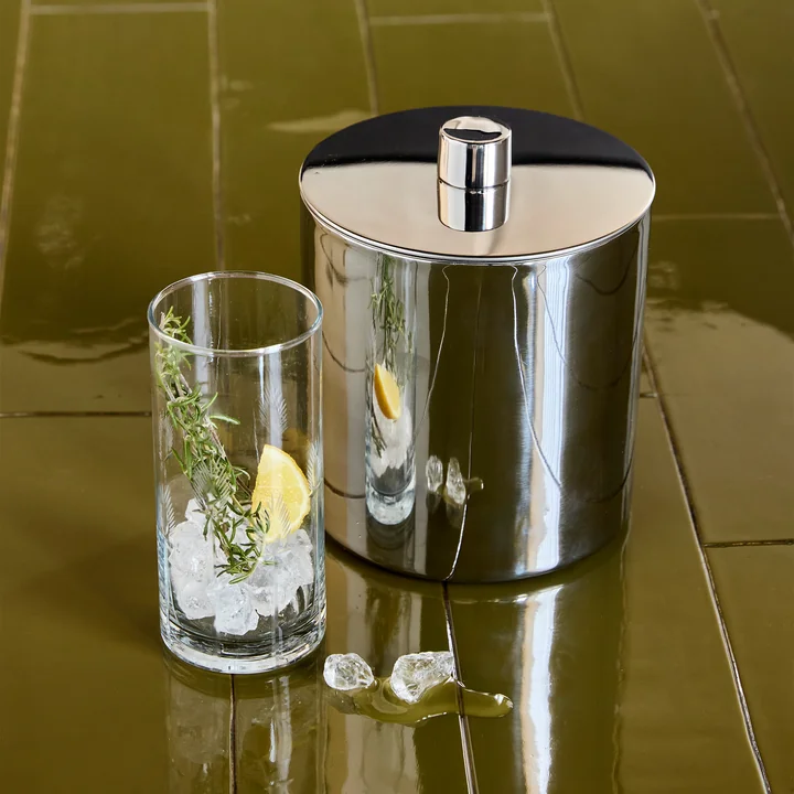 House Doctor - Kett ice bucket, Ø 15.5 cm x H 16 cm, antique brass finish