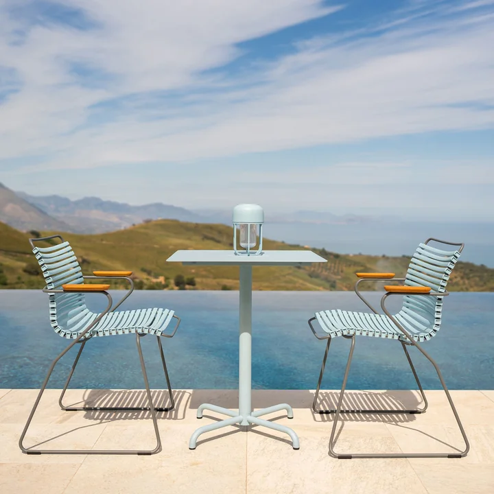 HOUE - CLICK Outdoor Dining armchair with low backrest