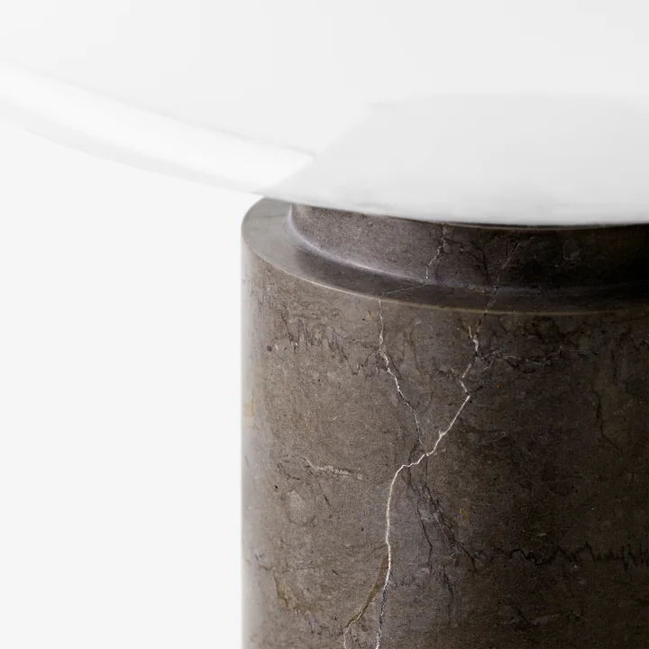 & Tradition - Mist AP17 Table lamp, matt white / gray ( Grigio Caldo Marmor )