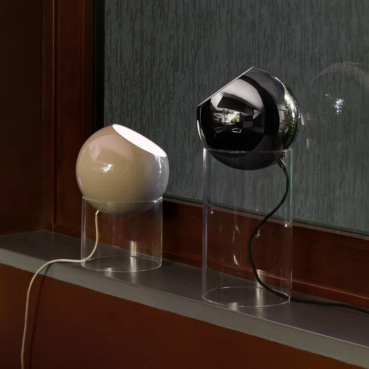 & Tradition - Topan VP14 lights, gray beige and chrome-plated