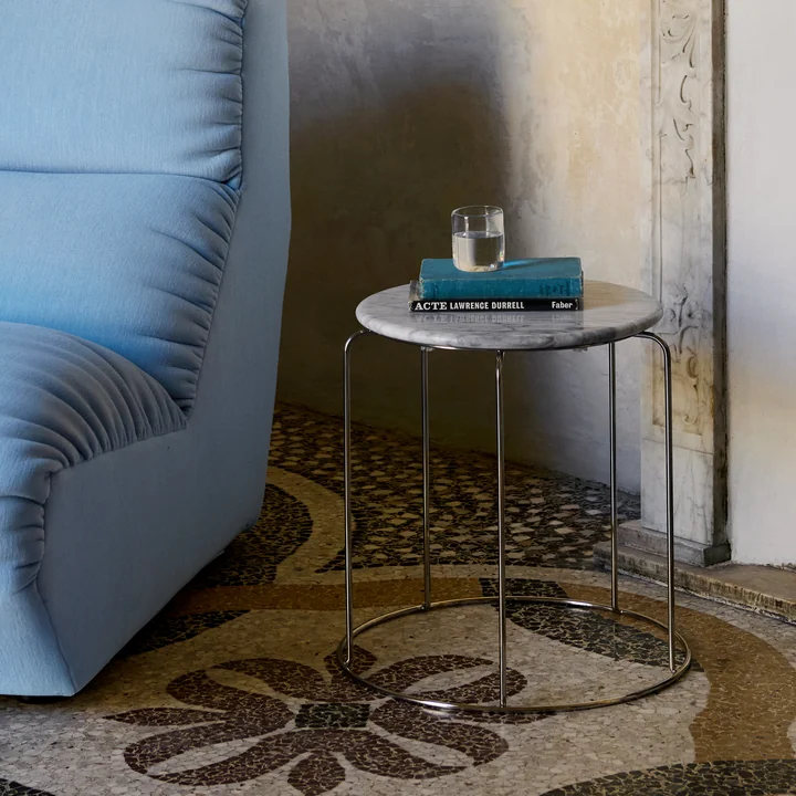 & Tradition - Wire VP11 table top, Ø 38 cm, marble (Bianco Carrara)