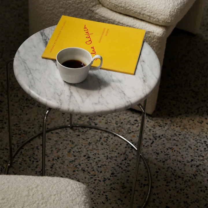 & Tradition - Wire VP11 table top, Ø 38 cm, marble (Bianco Carrara)