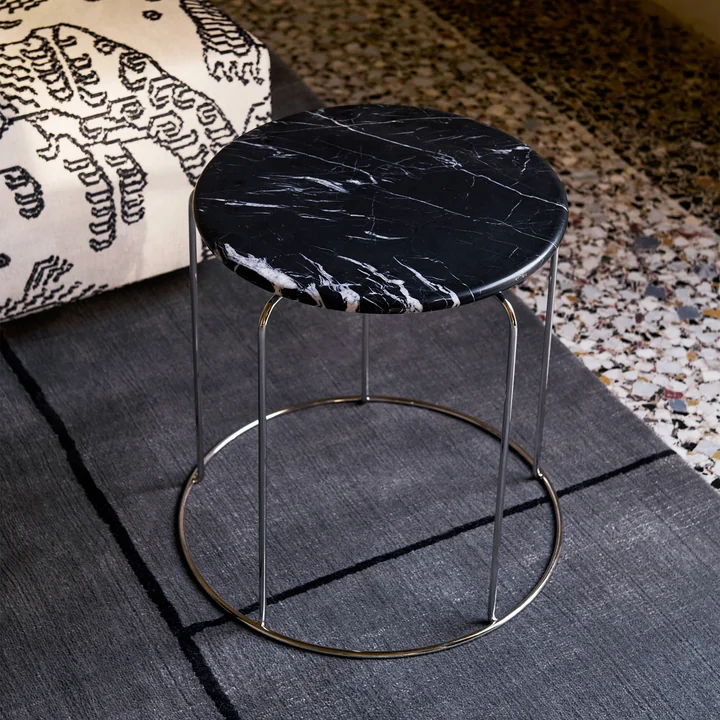 & Tradition - Wire VP11 table top, Ø 38 cm, marble (Nero Marquina)