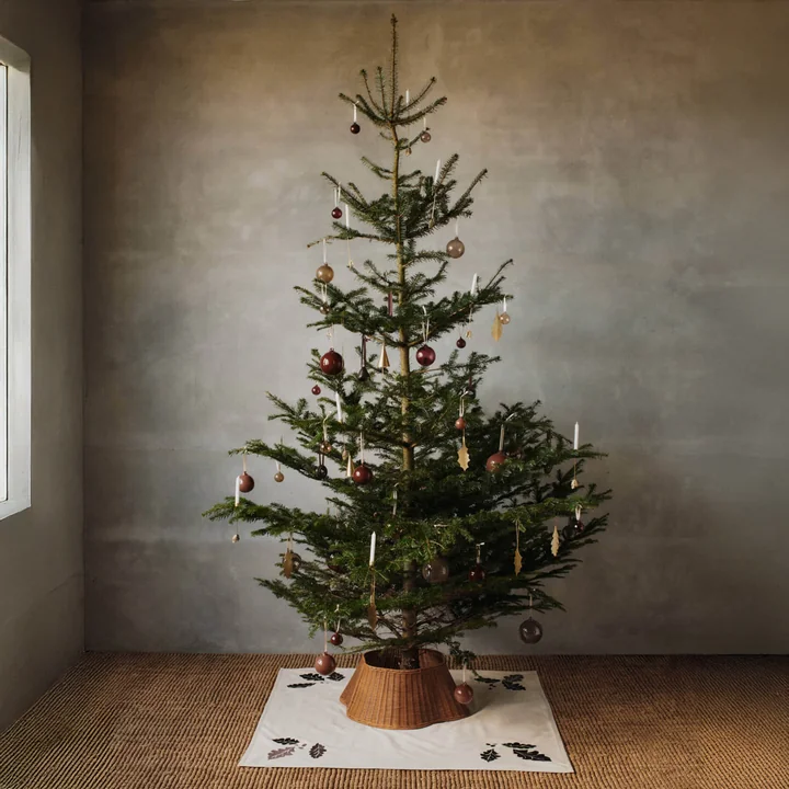 Ferm Living - Braided Christmas tree border, natural