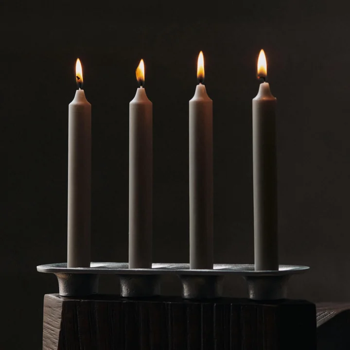 Ferm Living - Soothe 4 candle holders, aluminum
