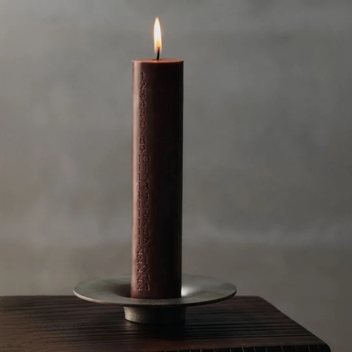 Ferm Living - Soothe Block candle holder, aluminum