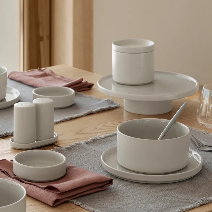 Blomus - Pilar cake plate S, moonbeam