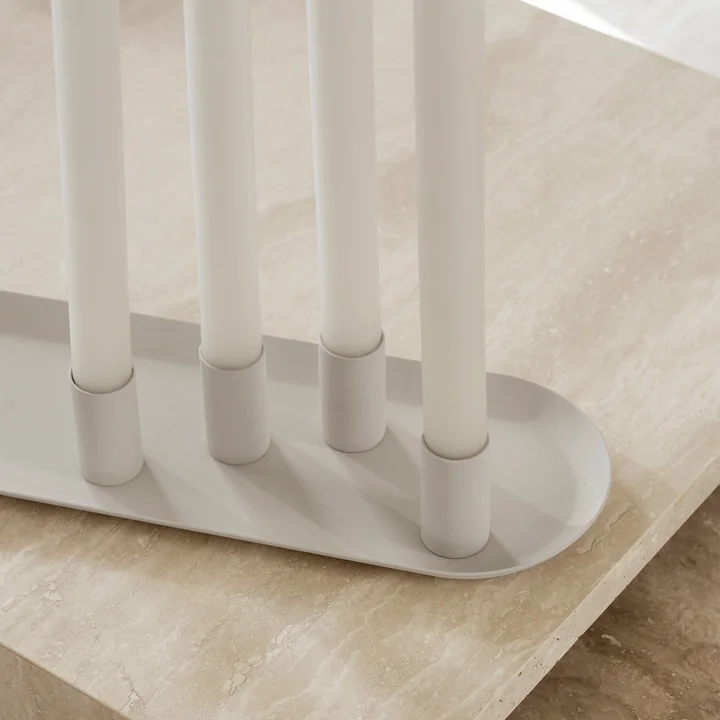 Blomus - Loha candle holder, oval, moonbeam