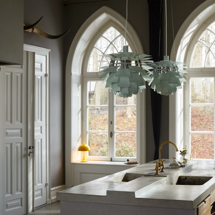 Louis Poulsen - PH Artichoke, dusty green / chrome-plated