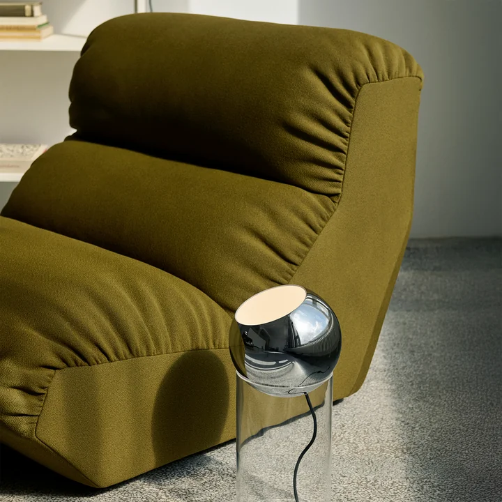 & Tradition - Hi Lo AV54 single module, armchair, green (fabric Kvadrat Mylla 0971)