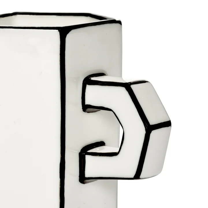 Serax - Carte Blanche Double espresso cup, white / black