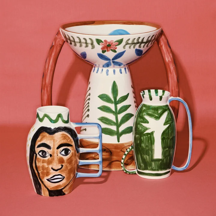 Serax - Santiago de Borja Charapita, Pijuayo and Corona Vase, mix