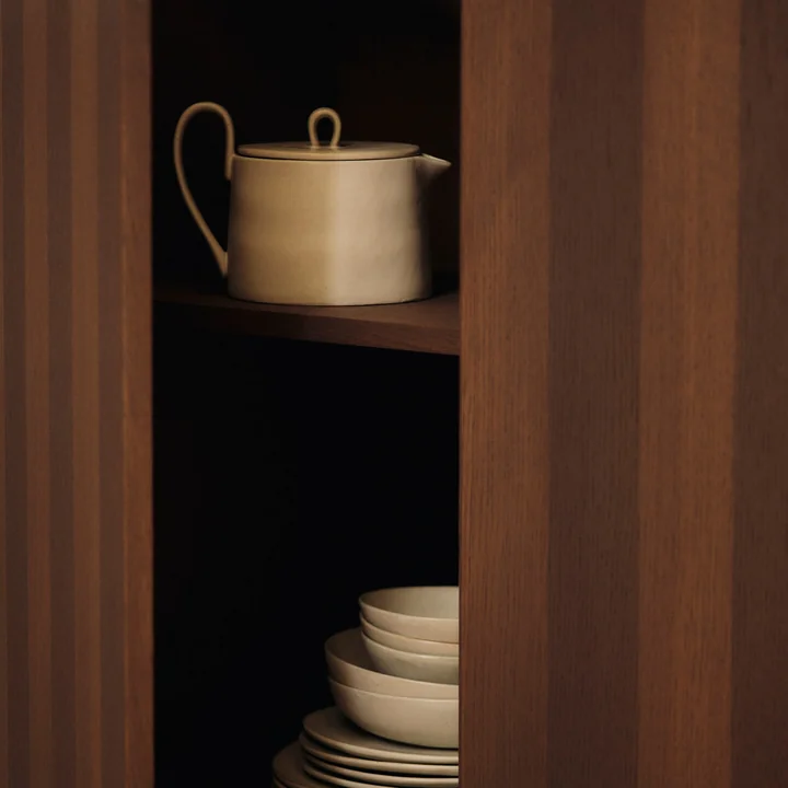 Ferm Living - Flow teapot, 150 cl, off-white speckled