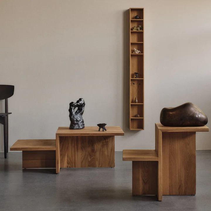 Ferm Living - Distinct Coffee table and side table, oiled oak