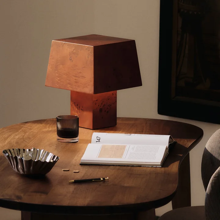 Ferm Living - Burl Table lamp, dark stained