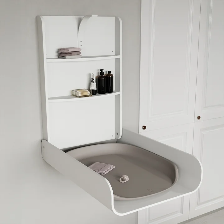 Sebra - Wall-mounted changing table, white