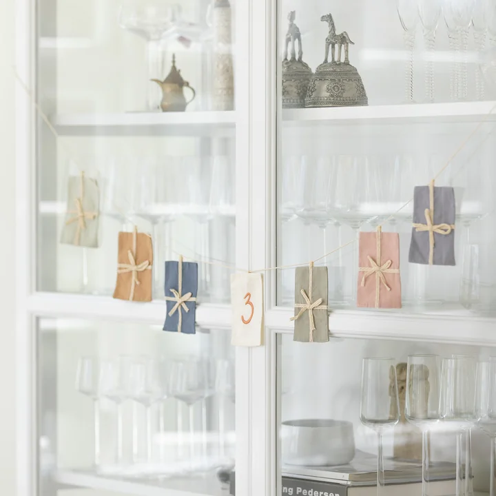 Sebra - Birthday flag pennant, numbers 0-9, multicolored