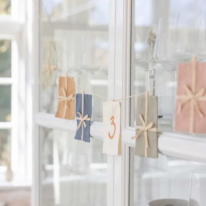 Sebra - Birthday flag pennant, numbers 0-9, multicolored