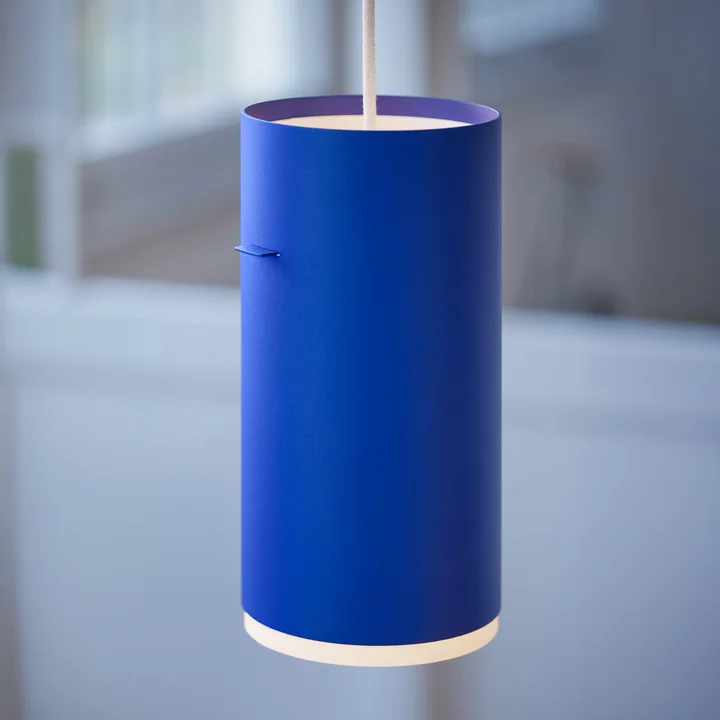 Moebe - Tube Pendant light, large/ deep blue