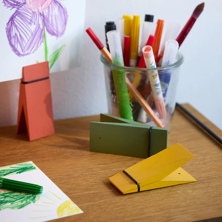 Moebe - Pinch Decorative clip, green, yellow, rosé