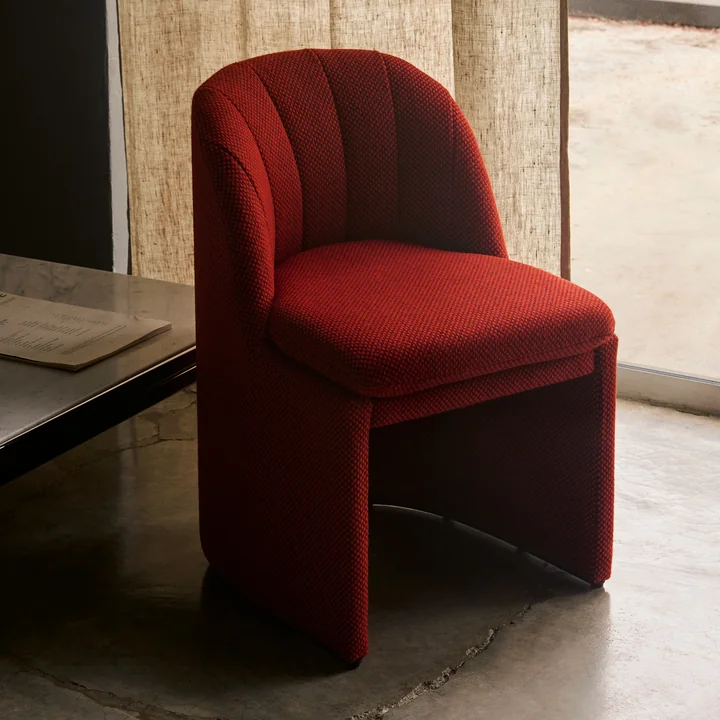 & Tradition - Loafer SC106 Dining Chair, red (fabric Kvadrat Sisu 0655)