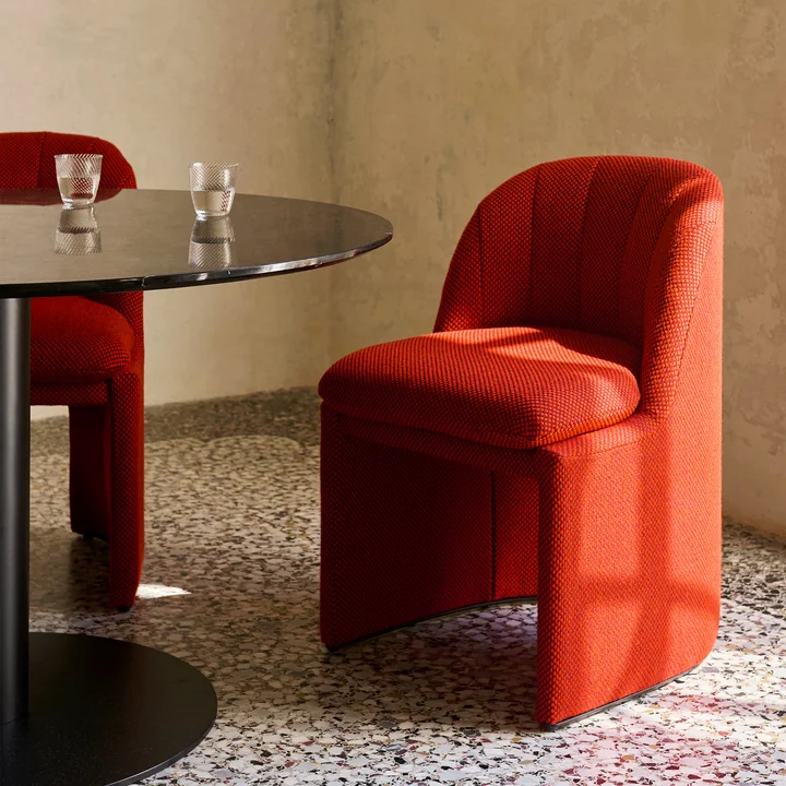 & Tradition - Loafer SC106 Dining Chair, red (fabric Kvadrat Sisu 0655)