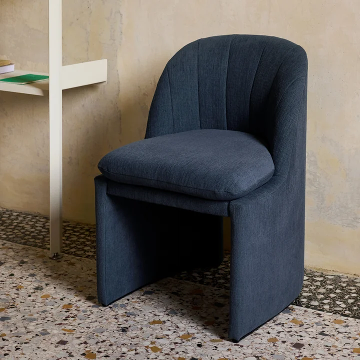 & Tradition - Loafer SC106 Dining Chair, gray (fabric Kvadrat Cifrado 0771)