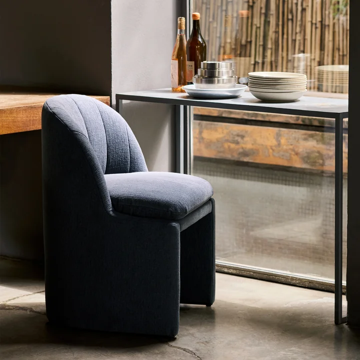 & Tradition - Loafer SC106 Dining Chair, gray (fabric Kvadrat Cifrado 0771)
