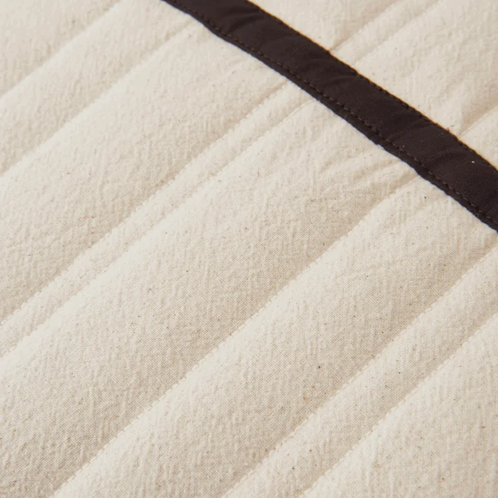 Ferm Living - Vari, quilted, natural / dark chocolate