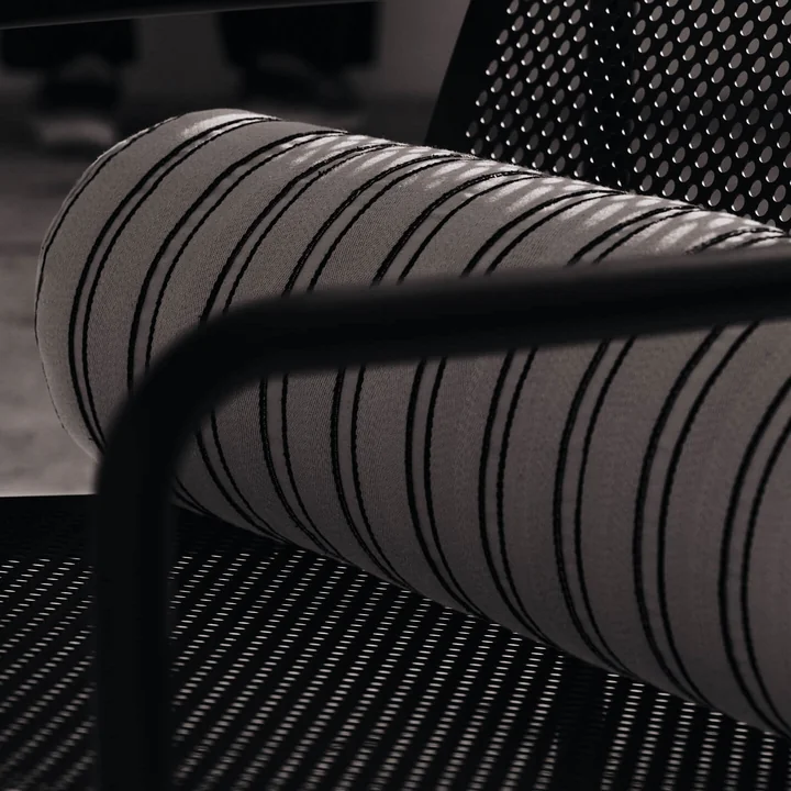 Ferm Living - Twill bolster, 60 cm, off-white / black