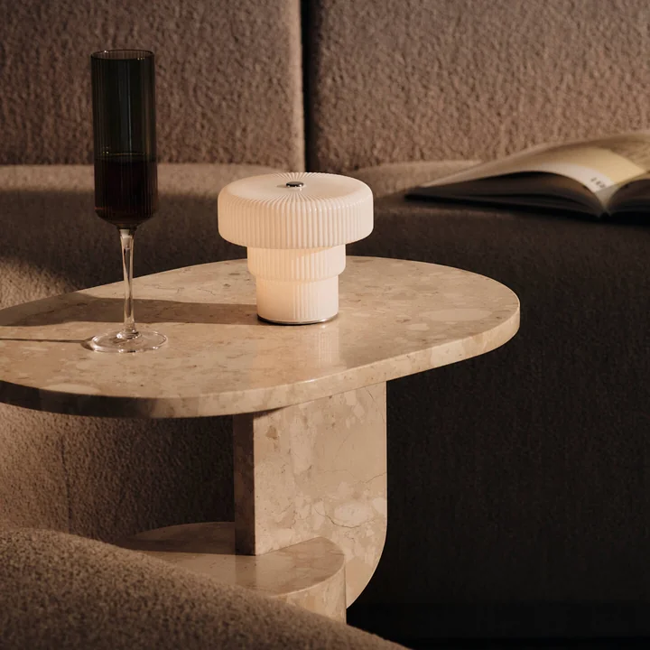 Ferm Living - Ripple LED battery-powered light, white