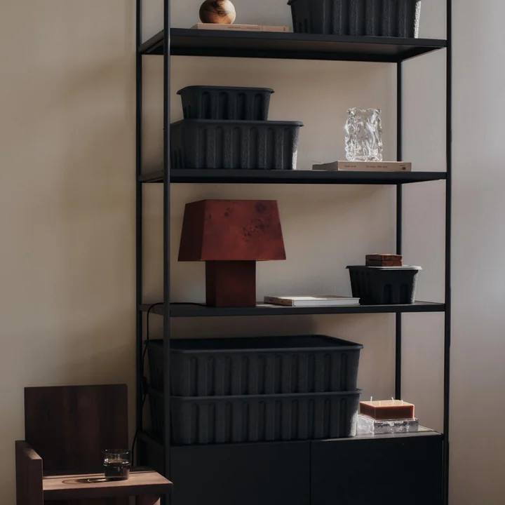 Ferm Living - Paper Pulp Storage box, charcoal