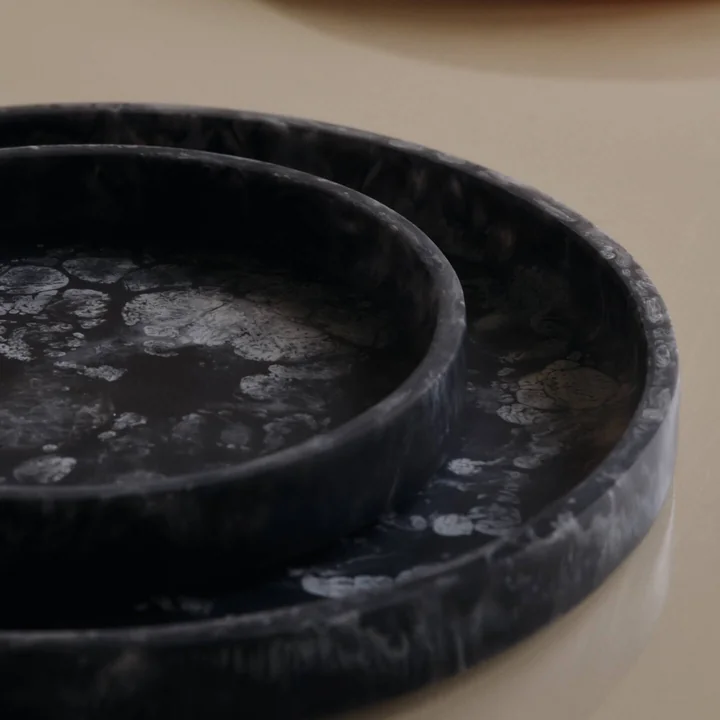 Ferm Living - Mist Trays, charcoal