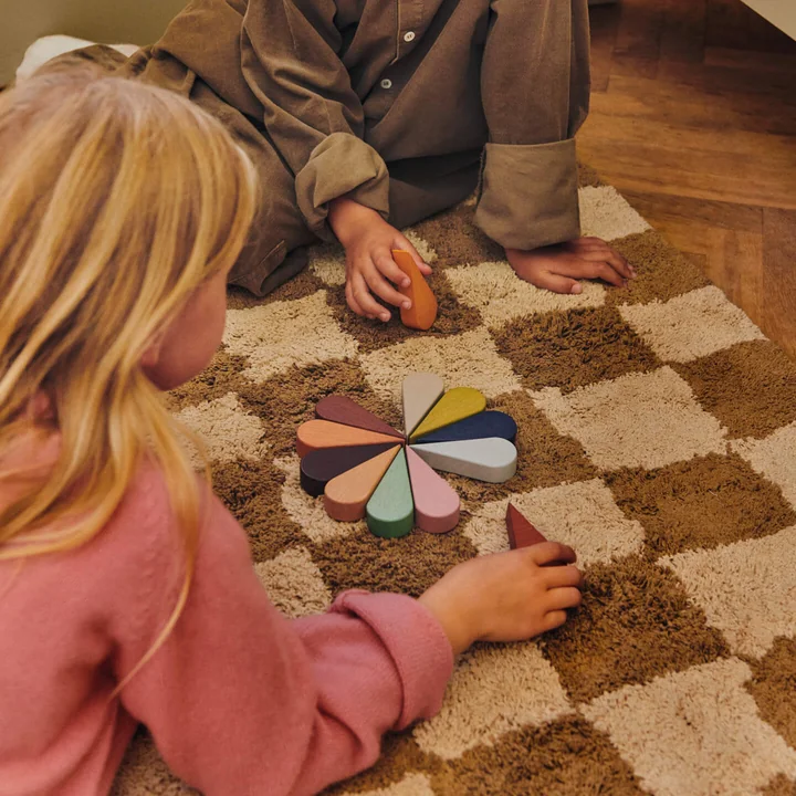 Ferm Living - Mara children's rug, 150 x 80 cm, tan / warm sand