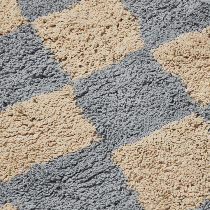 Ferm Living - Mara children's rug, 150 x 80 cm, mist blue / warm sand